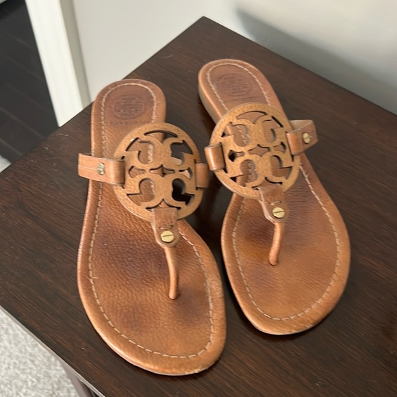 Tory Burch Miller Sandals Tan - Picture 1 of 2